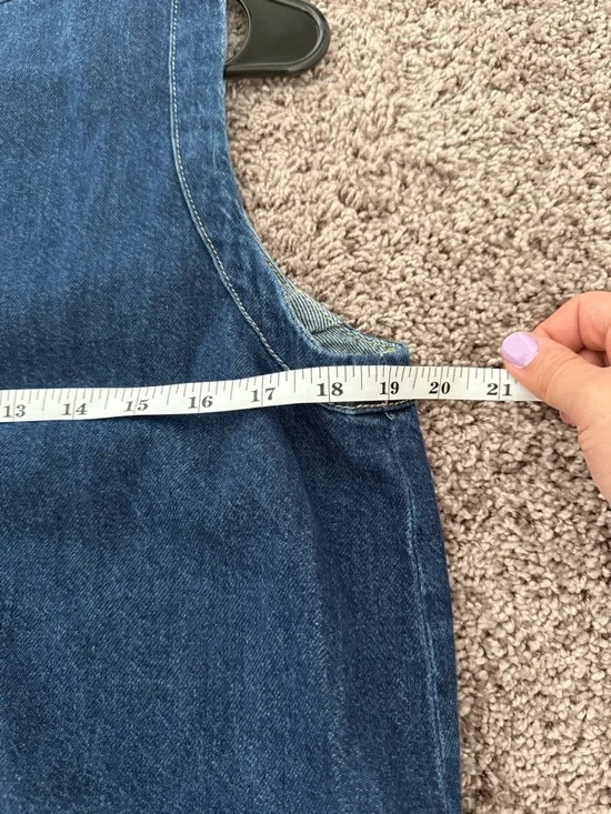 Reformation Tropez Denim Mini Dress Salinas Wash Size 10 - $218 - Picture 7 of 7